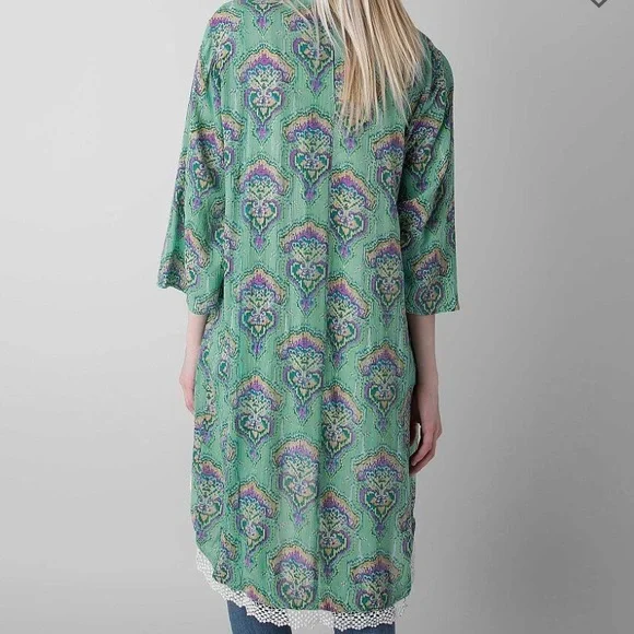 O'Neill Green Patterned Cardigan - Picture 2 of 8